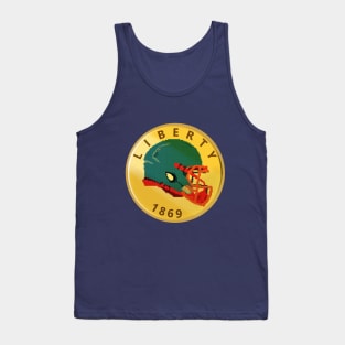 Pixel Football Helmet Coin Tank Top